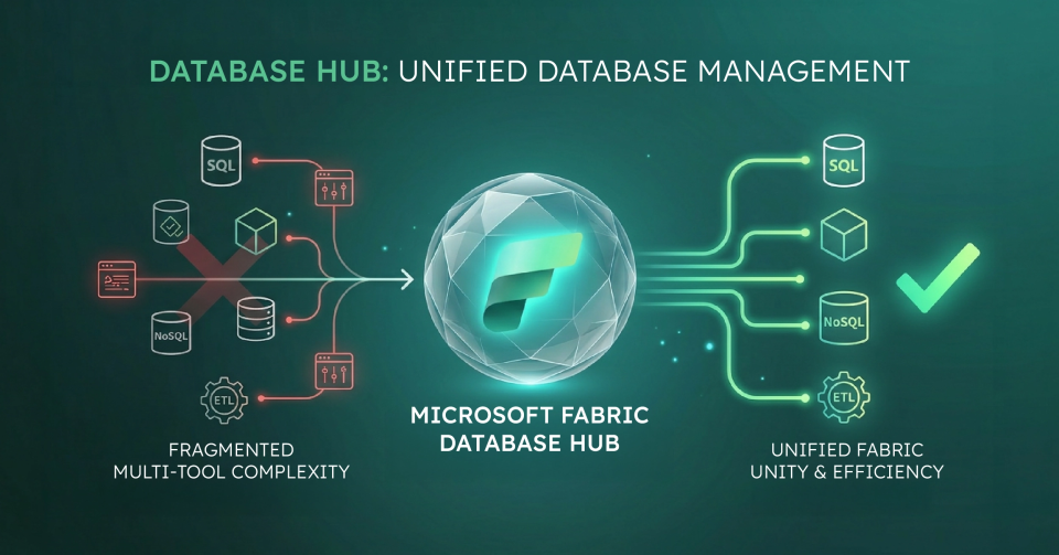 Microsoft Fabric Database Hub unified control plane dashboard view