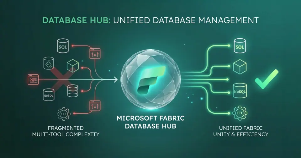 Microsoft Fabric Database Hub unified control plane dashboard view