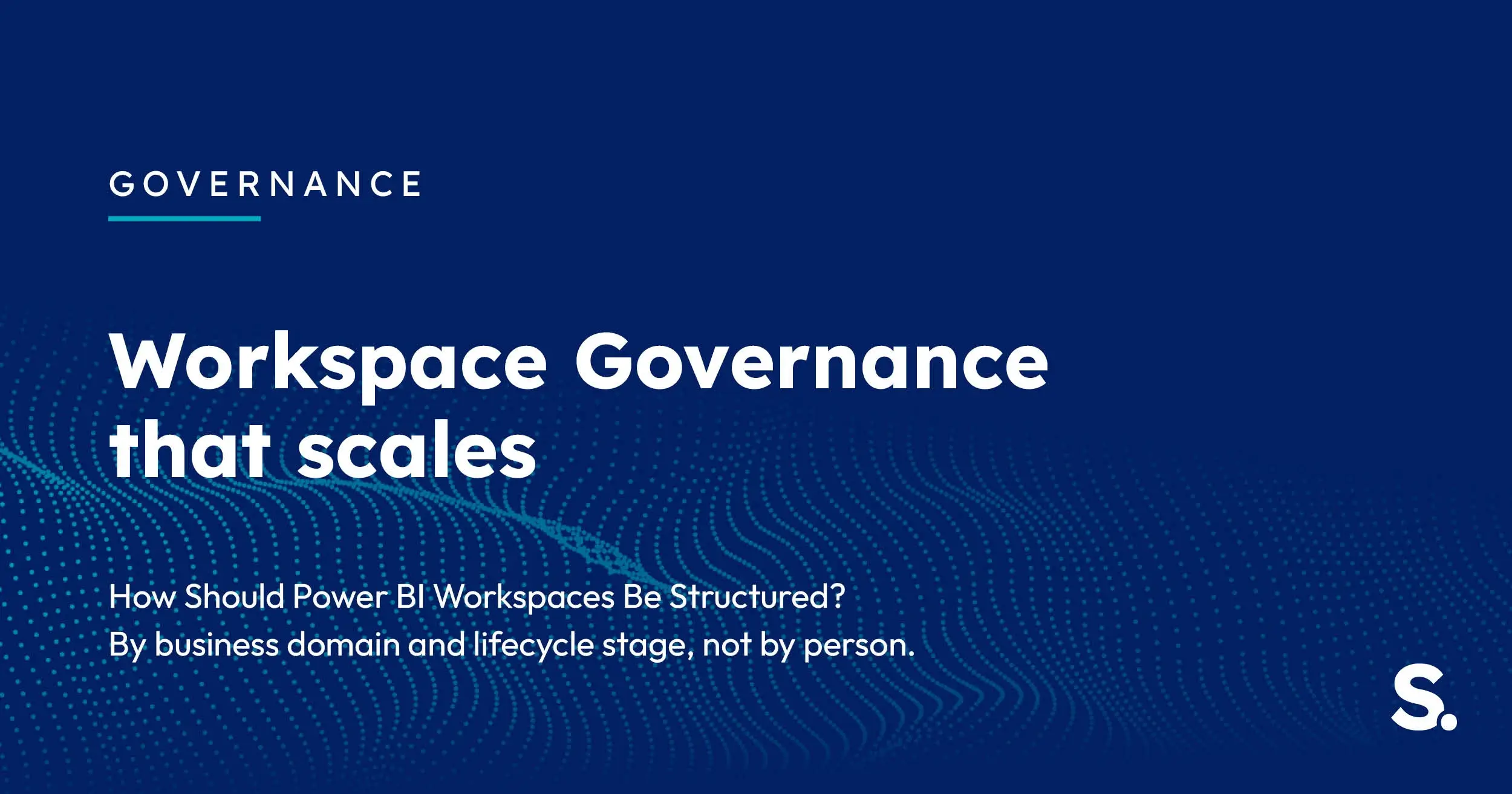 Navy Solv Systems title card reading 'Workspace Governance that scales' with cyan light particles.