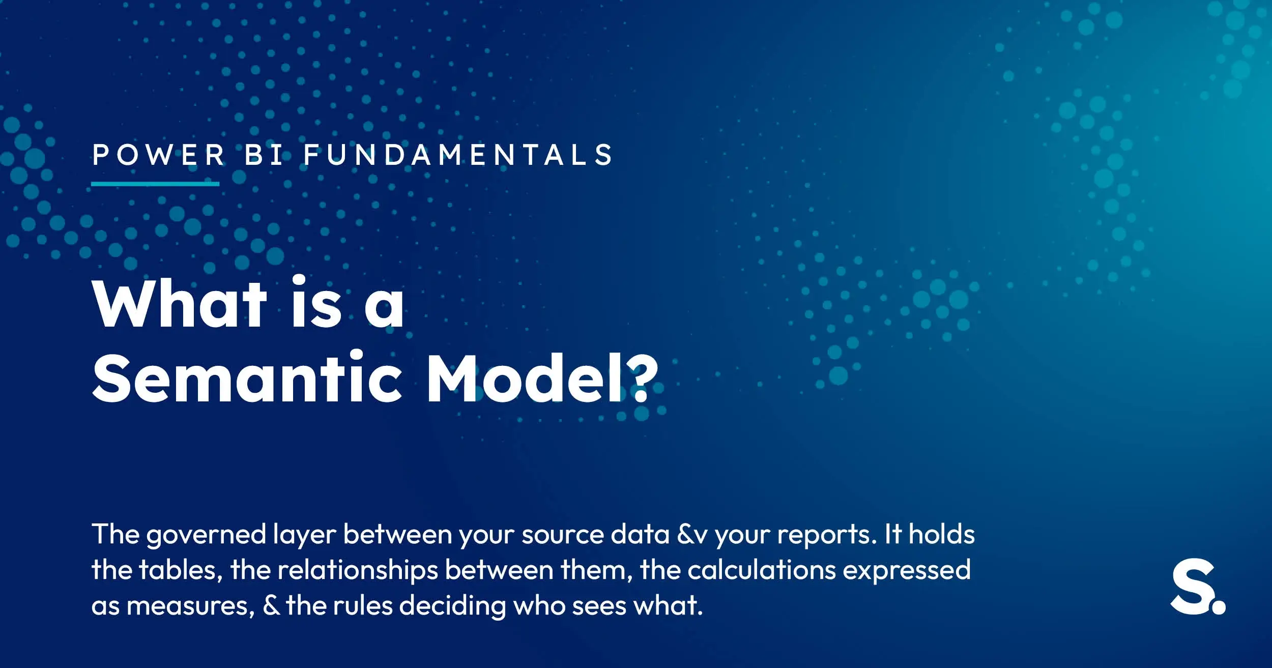 Navy Solv Systems title card reading 'What Is a Semantic Model?' with stacked semantic layers motif.
